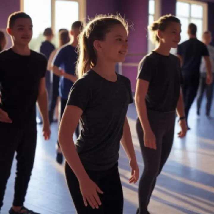 Táncosok próba közben a DanceFlowwStudio budapesti termében